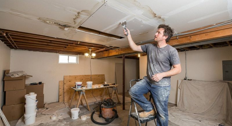 Basement Drywall Repair in Kansas City, KS