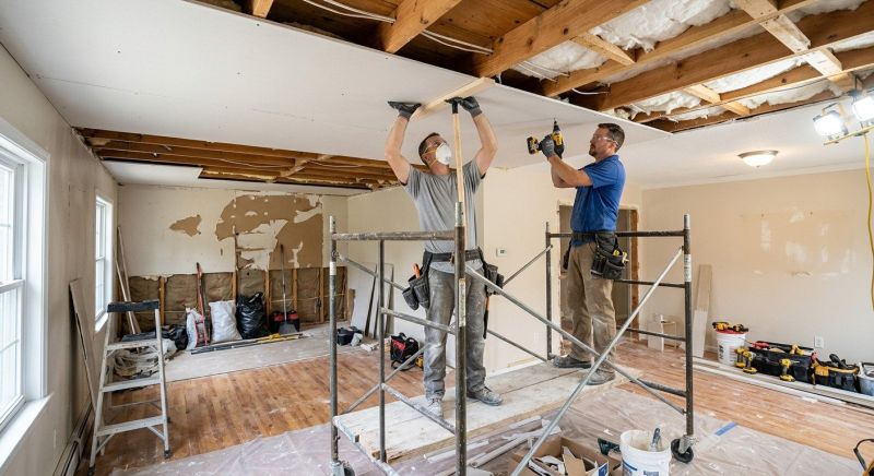 Ceiling Drywall Replacement in Denver County, CO
