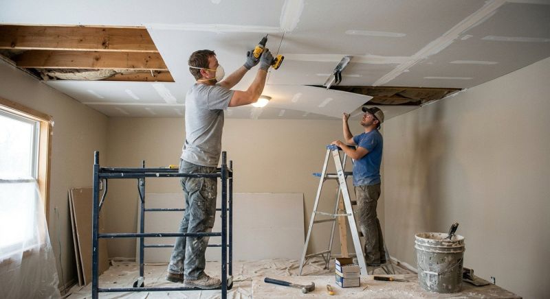 Ceiling Drywall Replacement in Conroe, TX