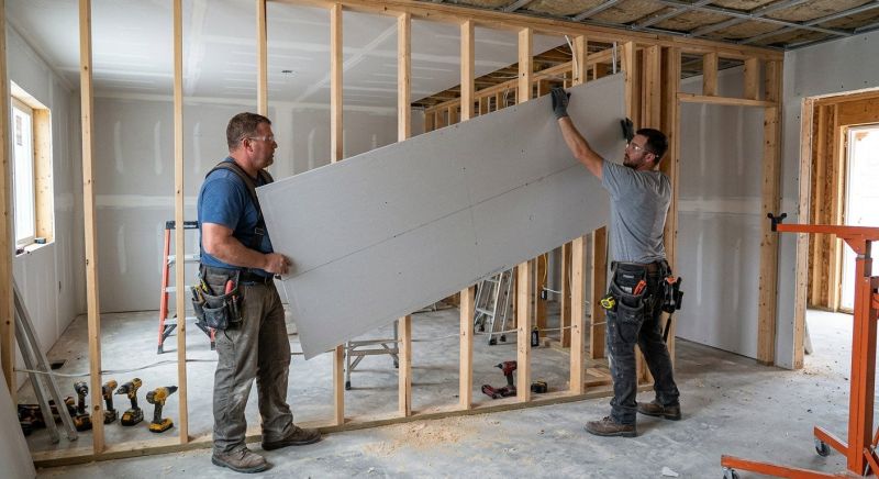 Gypsum Board Installation in Overland Park, KS