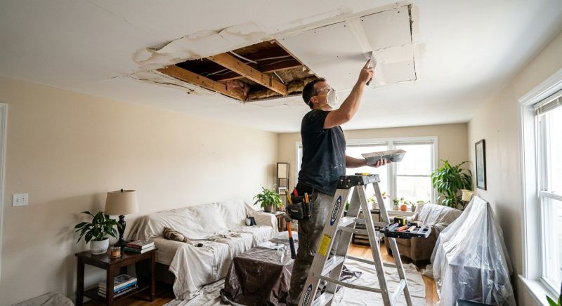 Basement Drywall Repair in Conroe, TX