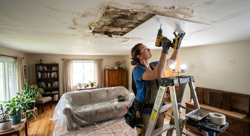 Ceiling Water Damage Repair in Alpharetta, GA